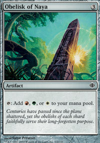 Obelisk of Naya (Shards of Alara) Light Play