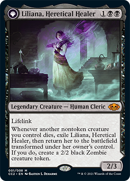Liliana, Heretical Healer (Commander Collection: Black) Damaged / Poor
