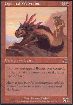 Spurred Wolverine (Onslaught) Light Play
