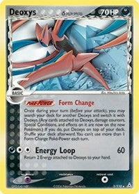 Deoxys (Delta Species - Attack Forme) (Holon Phantoms) Damaged / Poor Holofoil