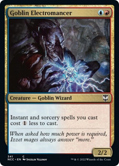 Goblin Electromancer (Commander: Streets of New Capenna) Light Play