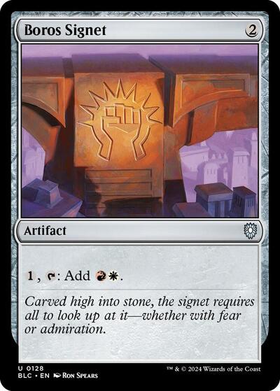 Boros Signet (Commander: Bloomburrow) Light Play