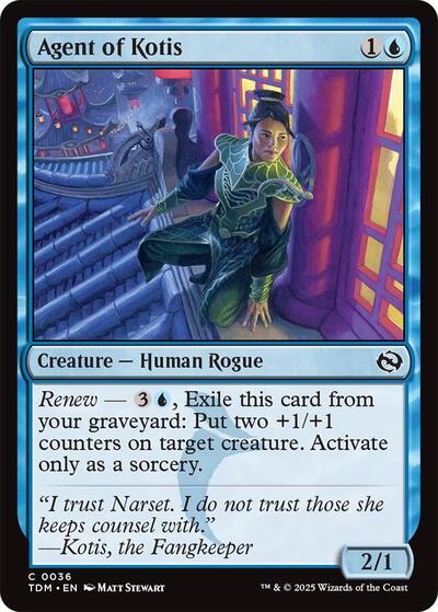 Agent of Kotis (Tarkir: Dragonstorm) Light Play Foil