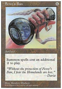 Feroz's Ban (5th Edition) Light Play