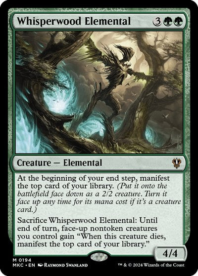 Whisperwood Elemental (Commander: Murders at Karlov Manor) Light Play