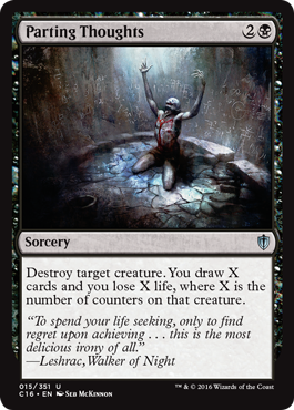 Parting Thoughts (Commander 2016 Edition) Light Play