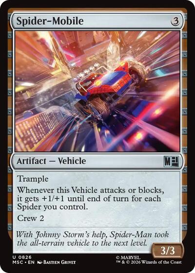 Spider-Mobile (Commander: Marvel Super Heroes) Light Play