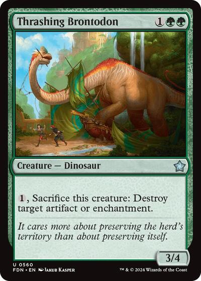 Thrashing Brontodon (Foundations) Light Play