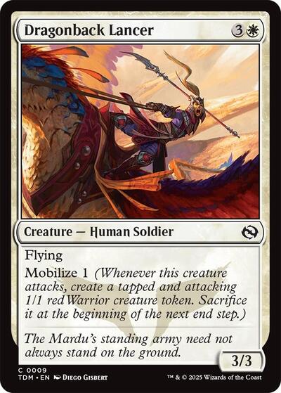Dragonback Lancer (Tarkir: Dragonstorm) Light Play
