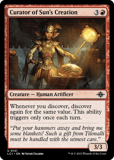 Curator of Sun's Creation (The Lost Caverns of Ixalan) Light Play Foil