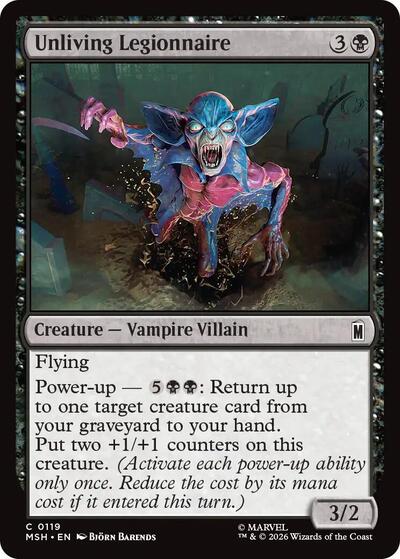 Unliving Legionnaire (Marvel Super Heroes) Light Play Foil