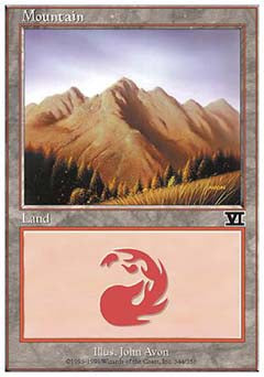 Mountain (344) (Classic 6th Edition) Heavy Play