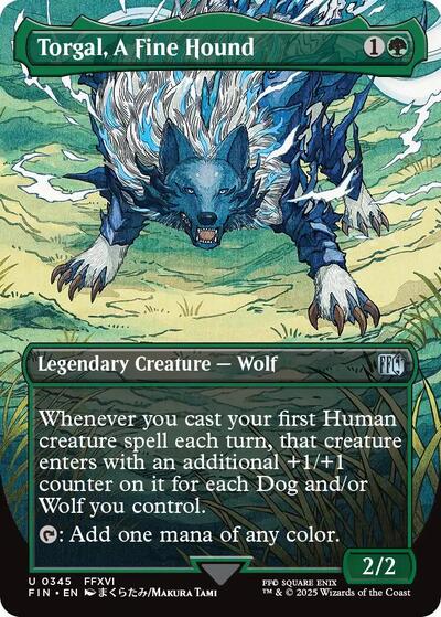 Torgal, A Fine Hound (Borderless) (Universes Beyond: FINAL FANTASY) Light Play