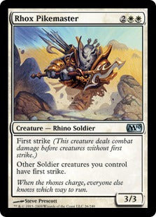 Rhox Pikemaster (Magic 2010 Core Set) Light Play
