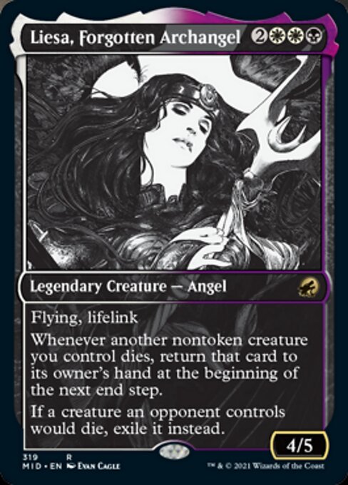 Liesa, Forgotten Archangel (Showcase) (Innistrad: Midnight Hunt) Near Mint Foil