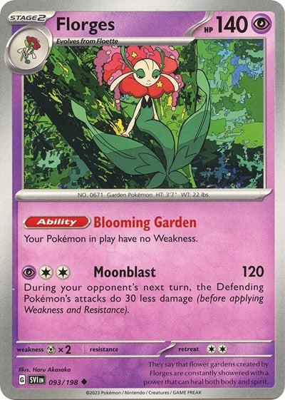 Florges (Scarlet and Violet: Base Set) Light Play