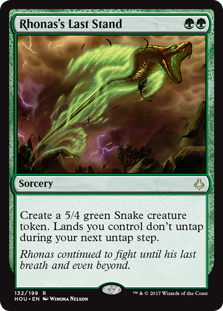 Rhonas's Last Stand (Hour of Devastation) Light Play Foil