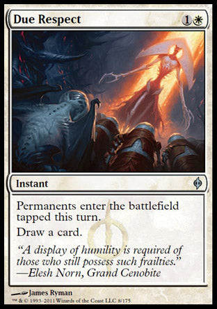 Due Respect (New Phyrexia) Medium Play