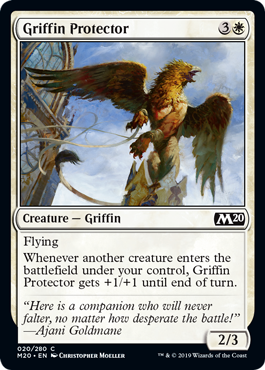Griffin Protector (Magic 2020 Core Set) Light Play