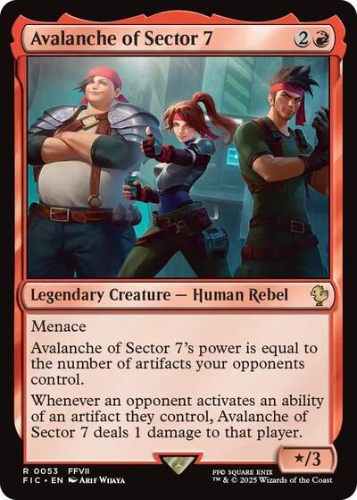 Avalanche of Sector 7 (Commander: FINAL FANTASY) Light Play