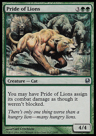 Pride of Lions (Duel Decks: Ajani vs Nicol Bolas) Light Play