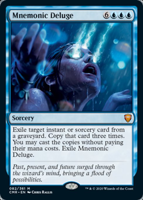 Mnemonic Deluge (Commander Legends) Light Play
