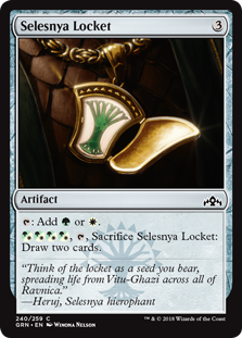 Selesnya Locket (Guilds of Ravnica) Light Play
