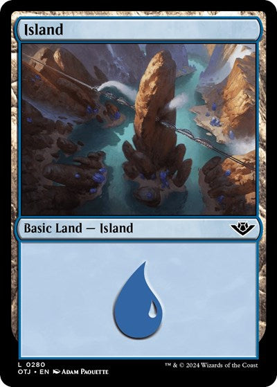 Island (0280) (Outlaws of Thunder Junction) Light Play