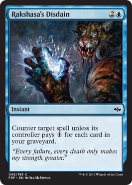 Rakshasa's Disdain (Fate Reforged) Light Play