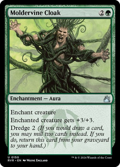 Moldervine Cloak (Ravnica Remastered) Light Play