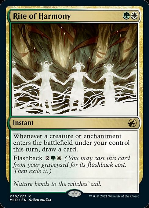 Rite of Harmony (Innistrad: Midnight Hunt) Near Mint Foil