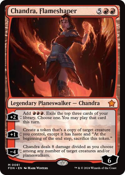 Chandra, Flameshaper (Foundations) Light Play