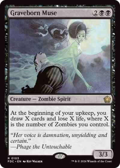 Graveborn Muse (Commander: Foundations) Light Play