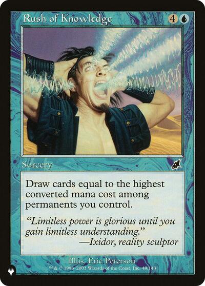 Rush of Knowledge (The List) Light Play