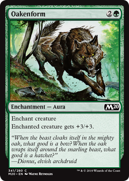 Oakenform (Magic 2020 Core Set) Light Play