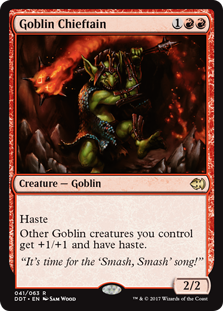 Goblin Chieftain (Duel Decks: Merfolk vs Goblins) Light Play