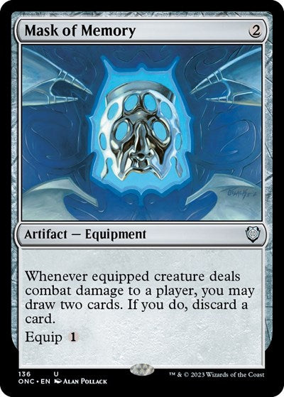 Mask of Memory (Commander: Phyrexia: All Will Be One) Light Play