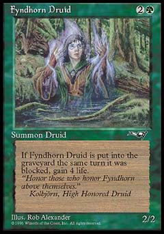 Fyndhorn Druid (Facing Right) (Alliances) Heavy Play