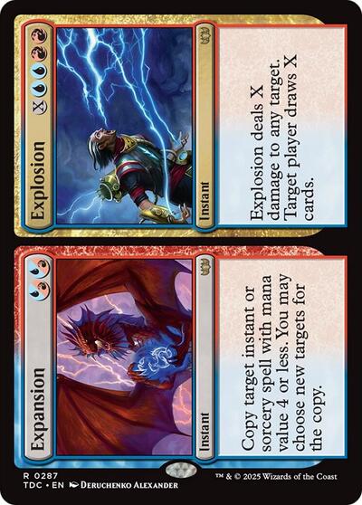 Expansion / Explosion (Commander: Tarkir: Dragonstorm) Light Play