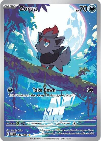 Zorua - 142 (SV: White Flare) Light Play Holofoil