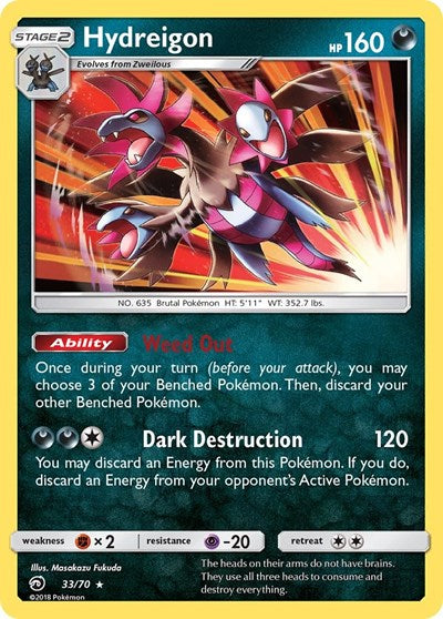 Hydreigon (Dragon Majesty) Light Play Holofoil