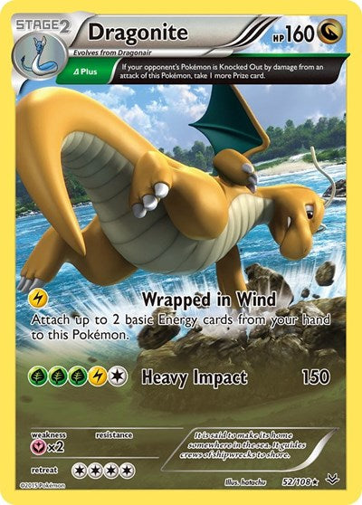 Dragonite (52 Delta) (XY - Roaring Skies) Heavy Play Holofoil