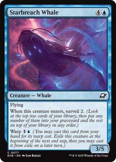 Starbreach Whale (Edge of Eternities) Light Play Foil