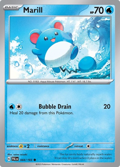Marill - 044 (SV02: Paldea Evolved) Light Play Reverse Holofoil