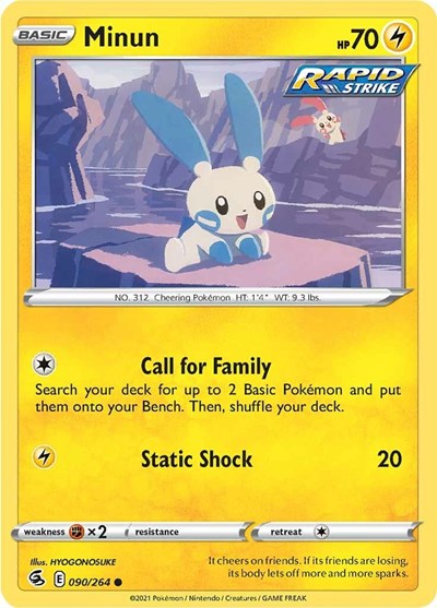 Minun (SWSH08: Fusion Strike) Light Play