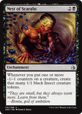 Nest of Scarabs (Amonkhet) Light Play Foil