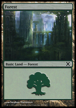 Forest (383) (10th Edition) Medium Play