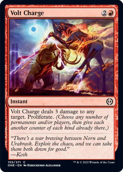 Volt Charge (Phyrexia: All Will Be One) Light Play Foil
