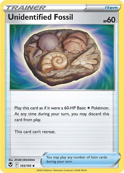 Unidentified Fossil (SWSH12: Silver Tempest) Light Play