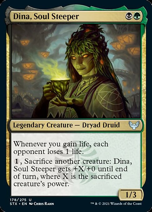 Dina, Soul Steeper (Strixhaven) Light Play Foil
